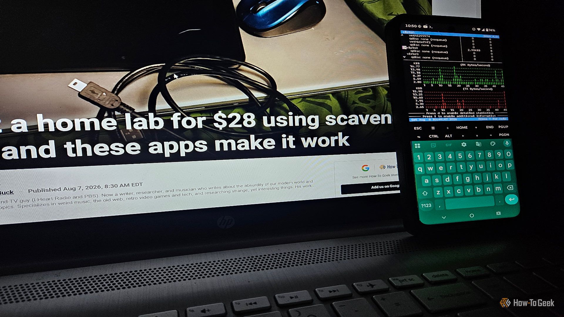 How I turned a retired Android phone into a always-on network monitor for my home lab