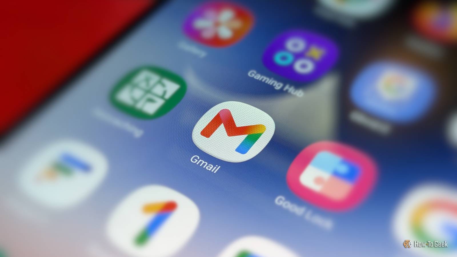 Gmail app icon on Android phone screen