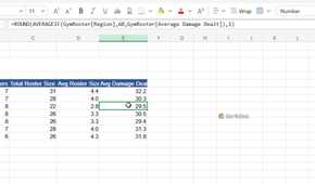 Gym leader dashboard showing formula