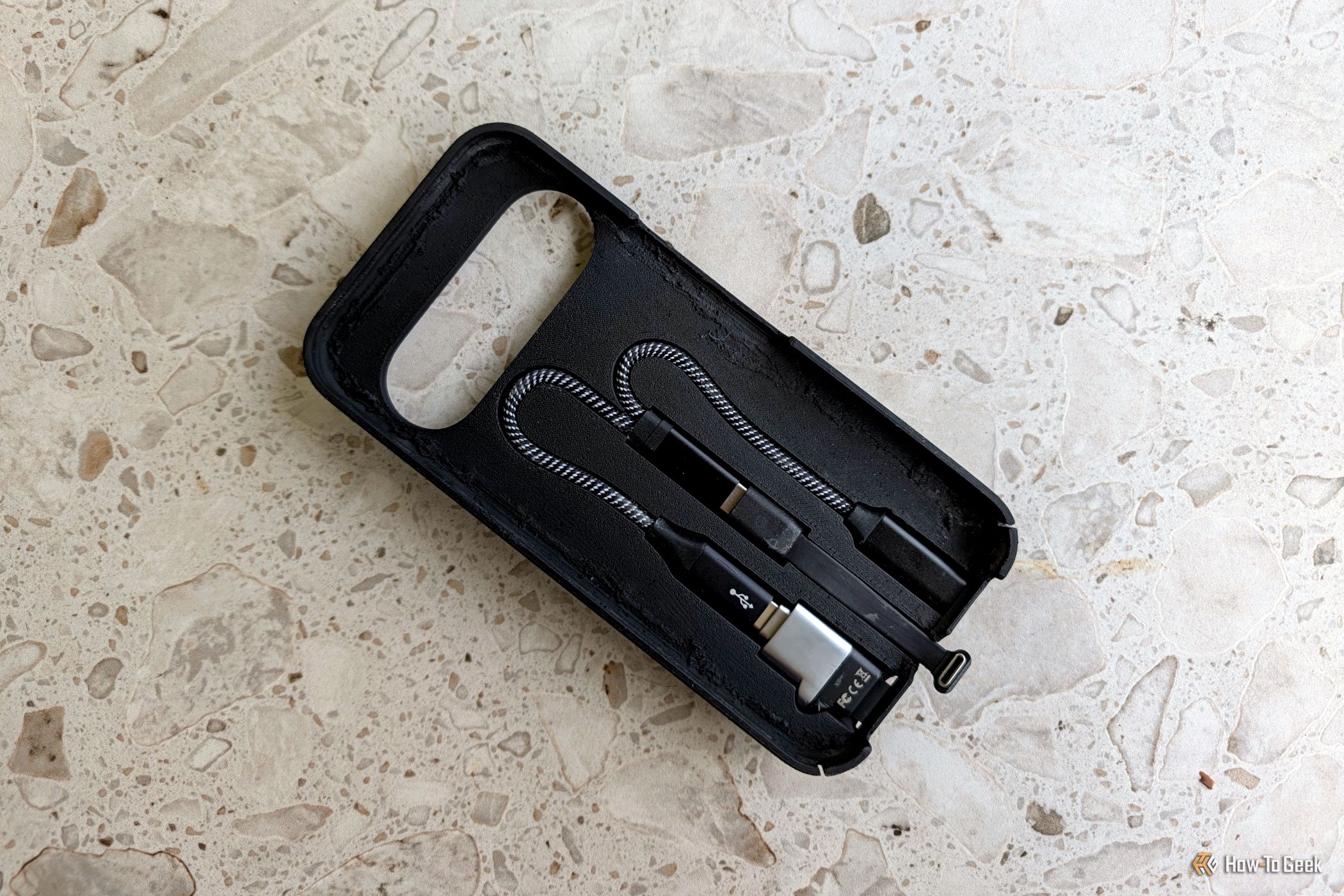My phone doesn't have a microSD slot, so I 3D printed a case with microSD built in
