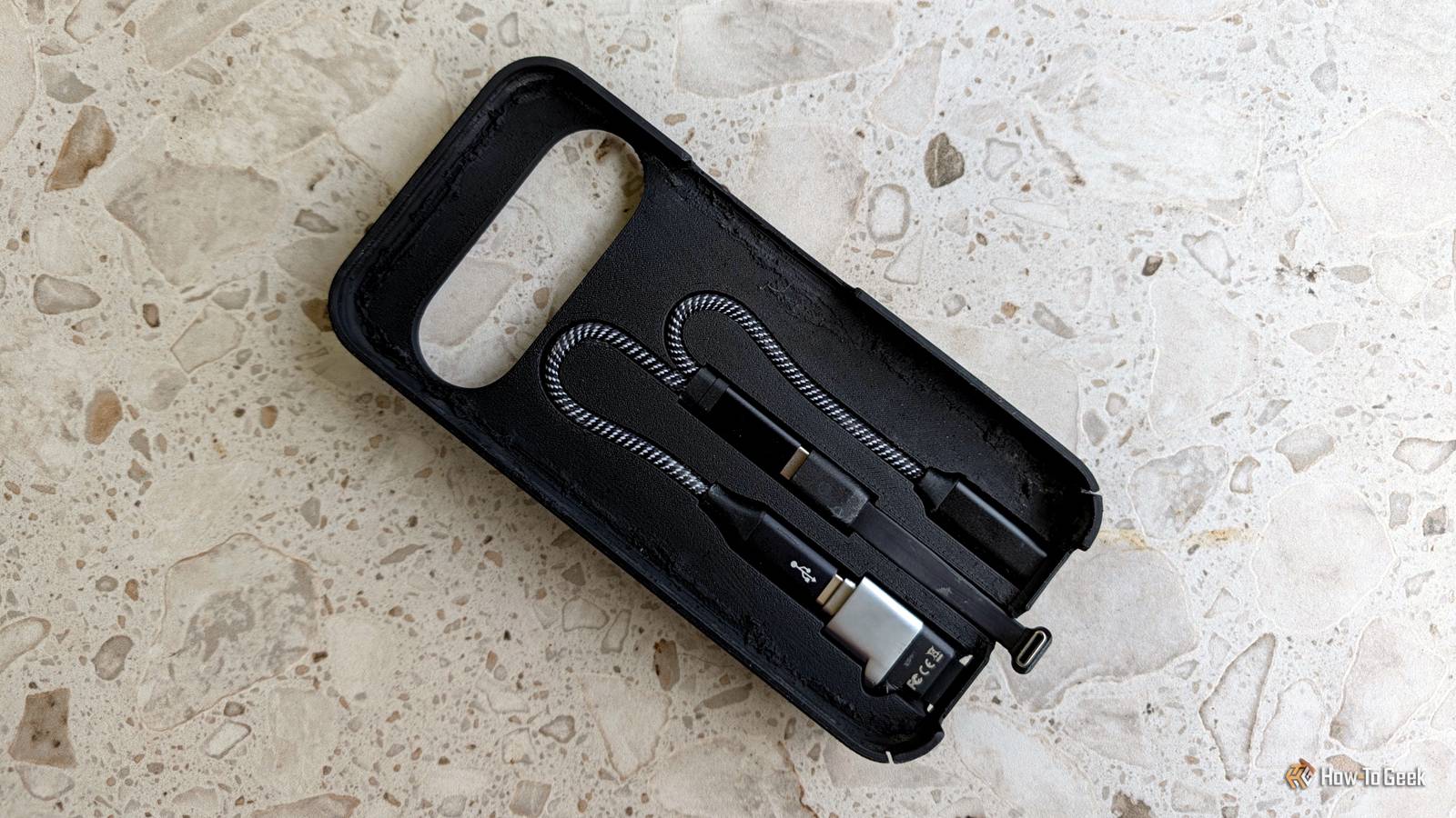 My phone doesn't have a microSD slot, so I 3D printed a case with microSD built in