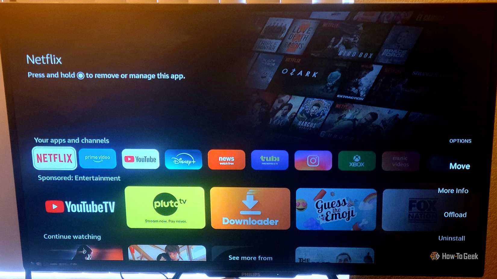 Moving Apps around in Fire TV