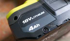 Ryobi 18V 4Ah lithium battery pack.-1