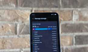 Samsung Galaxy storage settings menu