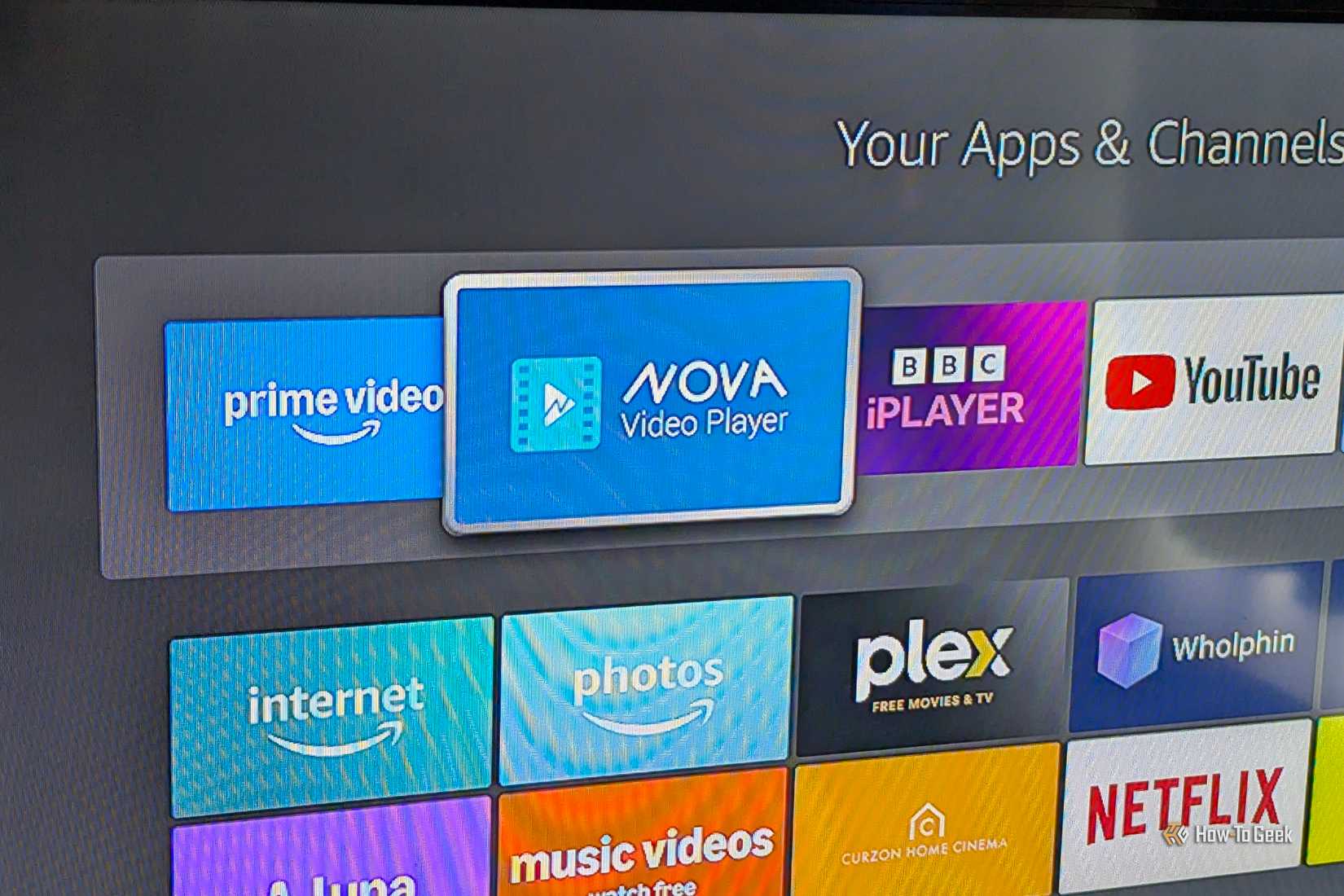 The NOVA Video Player icon on Fire TV.