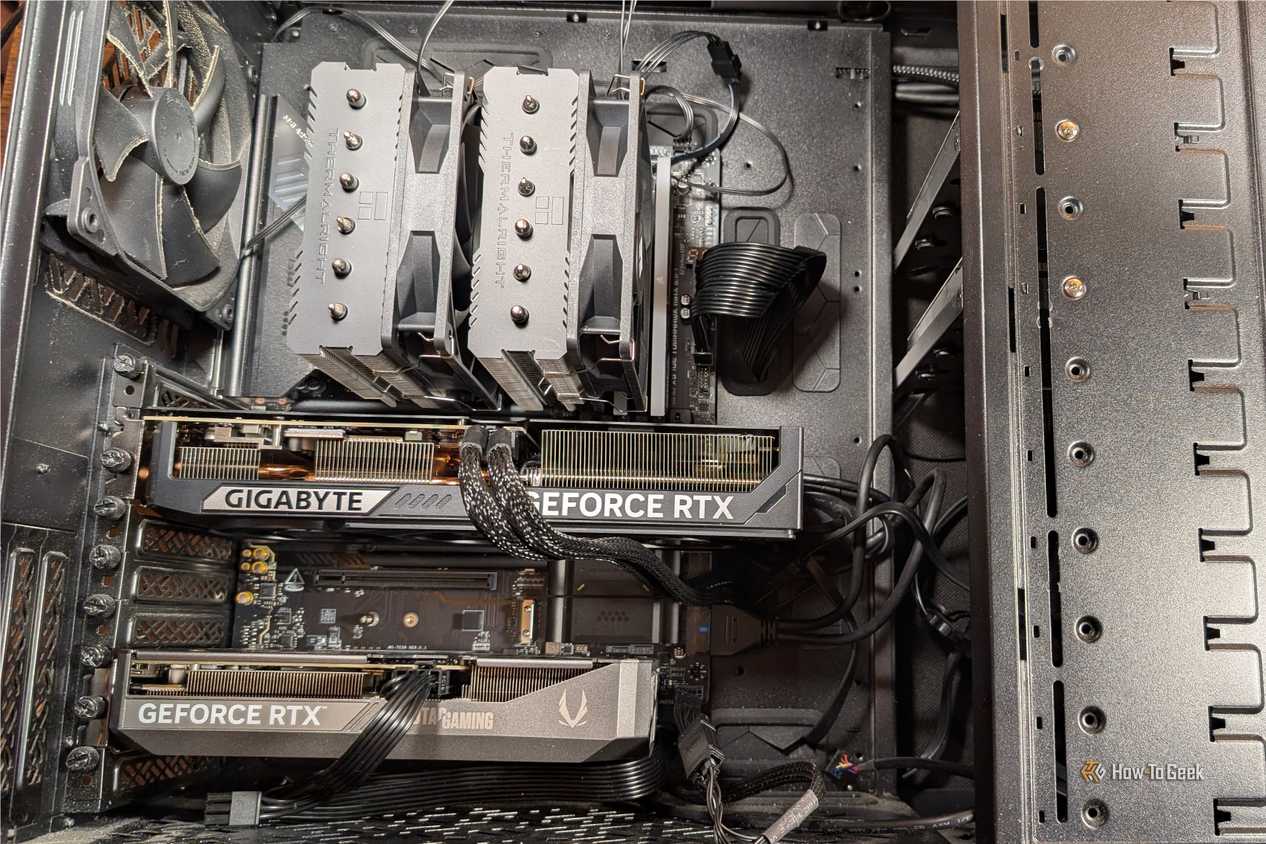 Стоит ли переплачивать за видеокарты Nvidia в текущих рыночных условиях Две видеокарты RTX в составе домашнего сервера