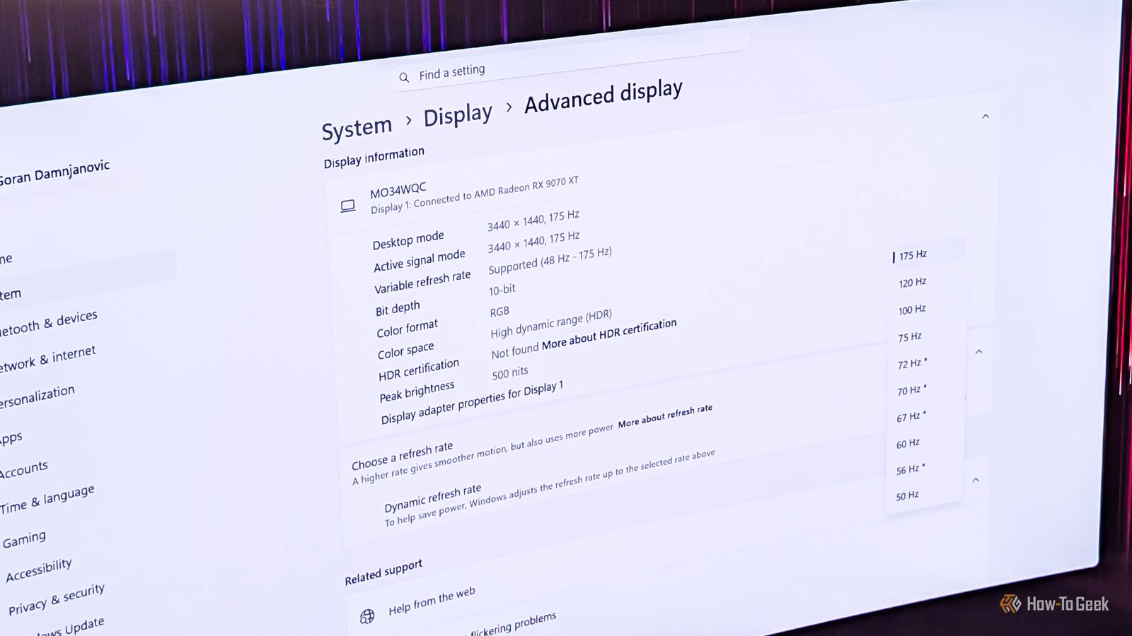 Windows is automatically kicking your high-refresh monitor back to 60Hz without telling you