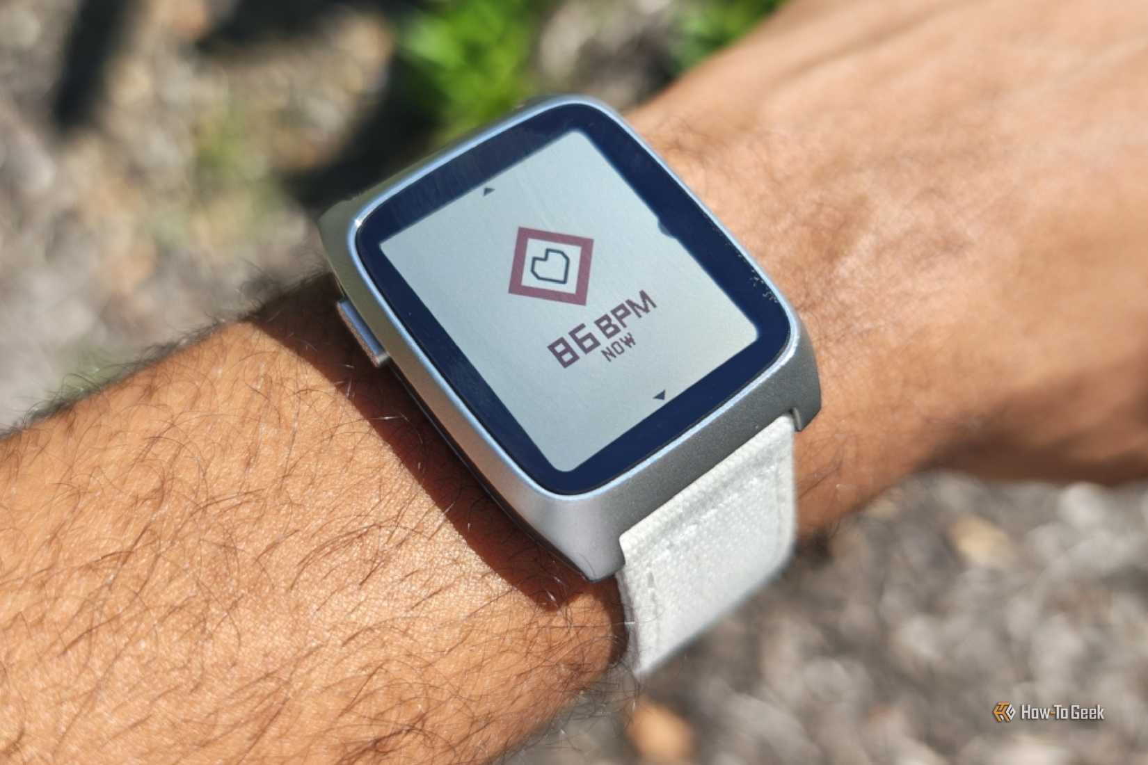 Heart rate tracking on a Pebble Time 2.