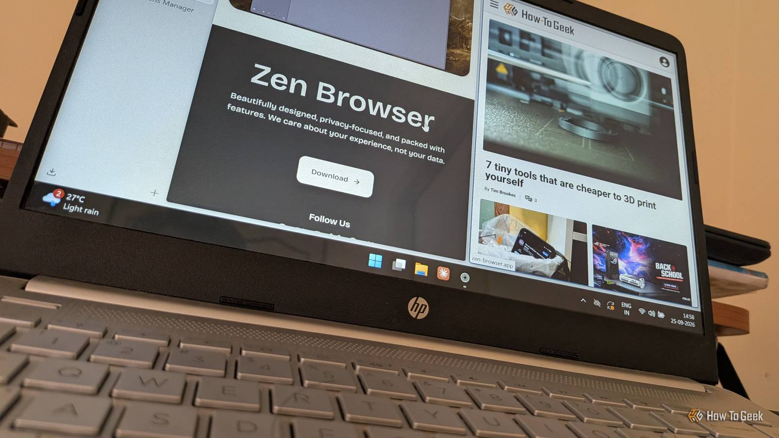Zen Browser: современная альтернатива Firefox и Chrome с открытым кодом Zen Browser с открытым сайтом How-To Geek и собственным ресурсом
