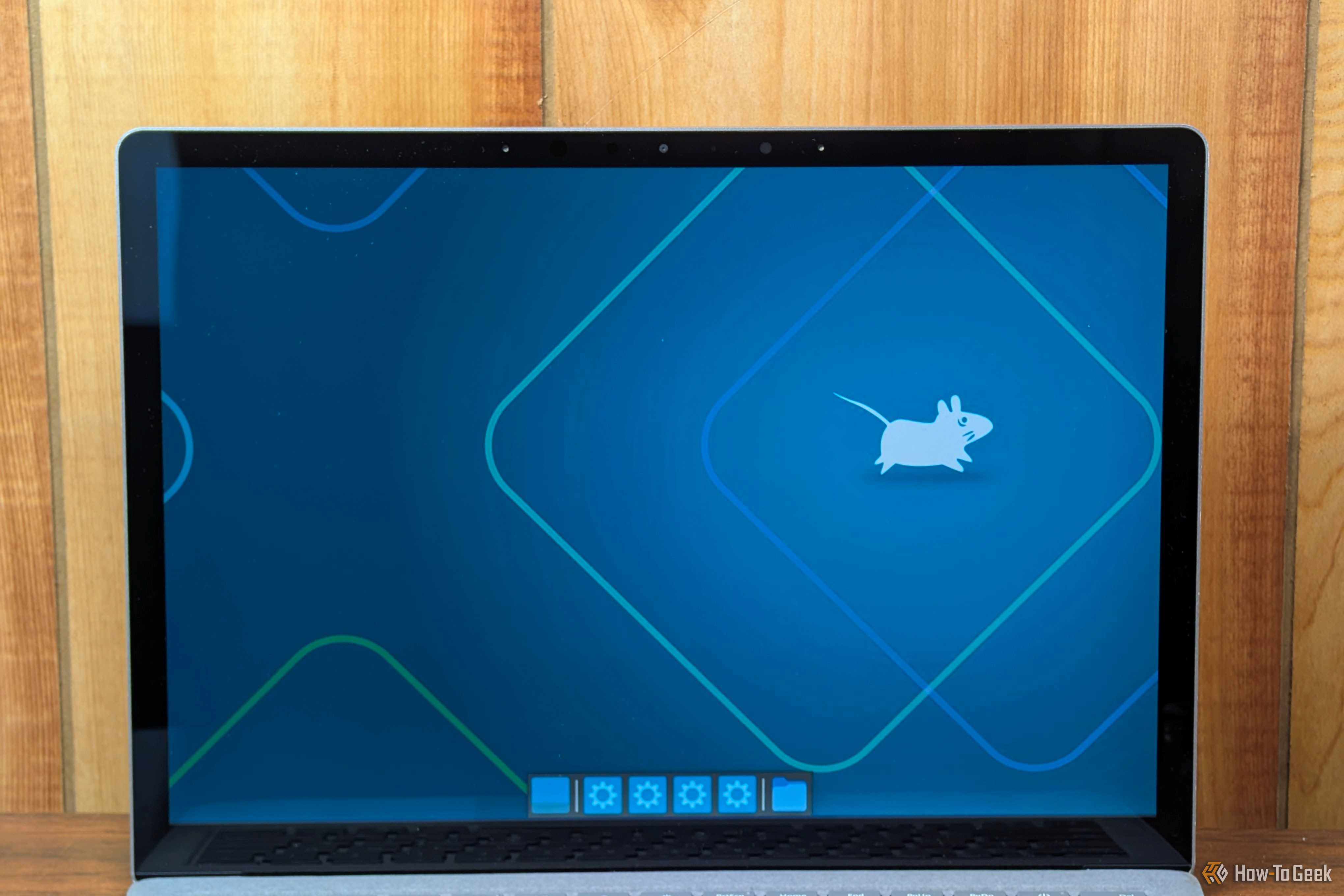An Alpine Linux open on a laptop.