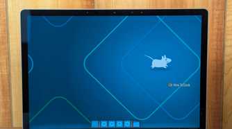 An Alpine Linux open on a laptop.