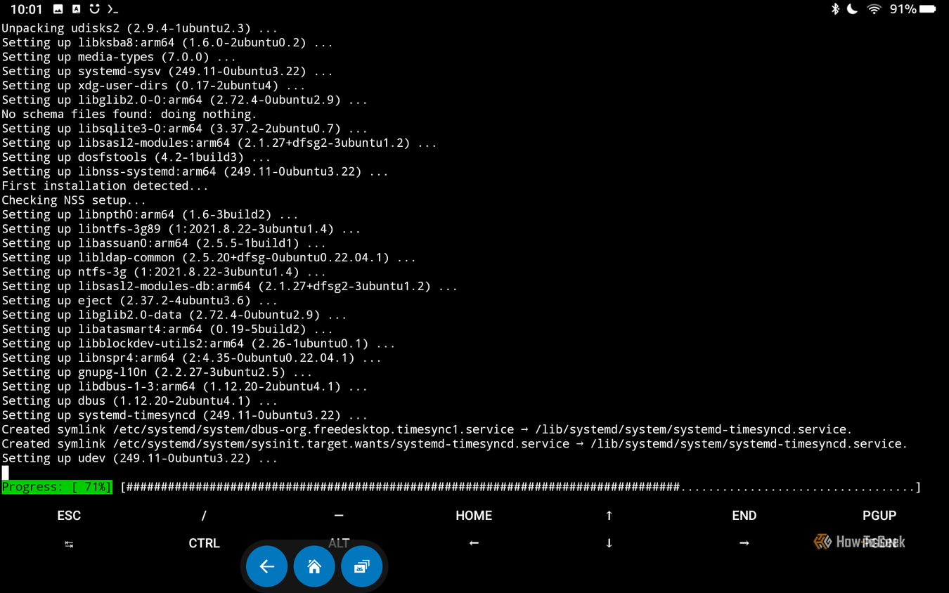 Установка дистрибутивов Linux на планшеты под управлением Android Процесс установки и обновления пакетов в эмуляторе терминала Termux