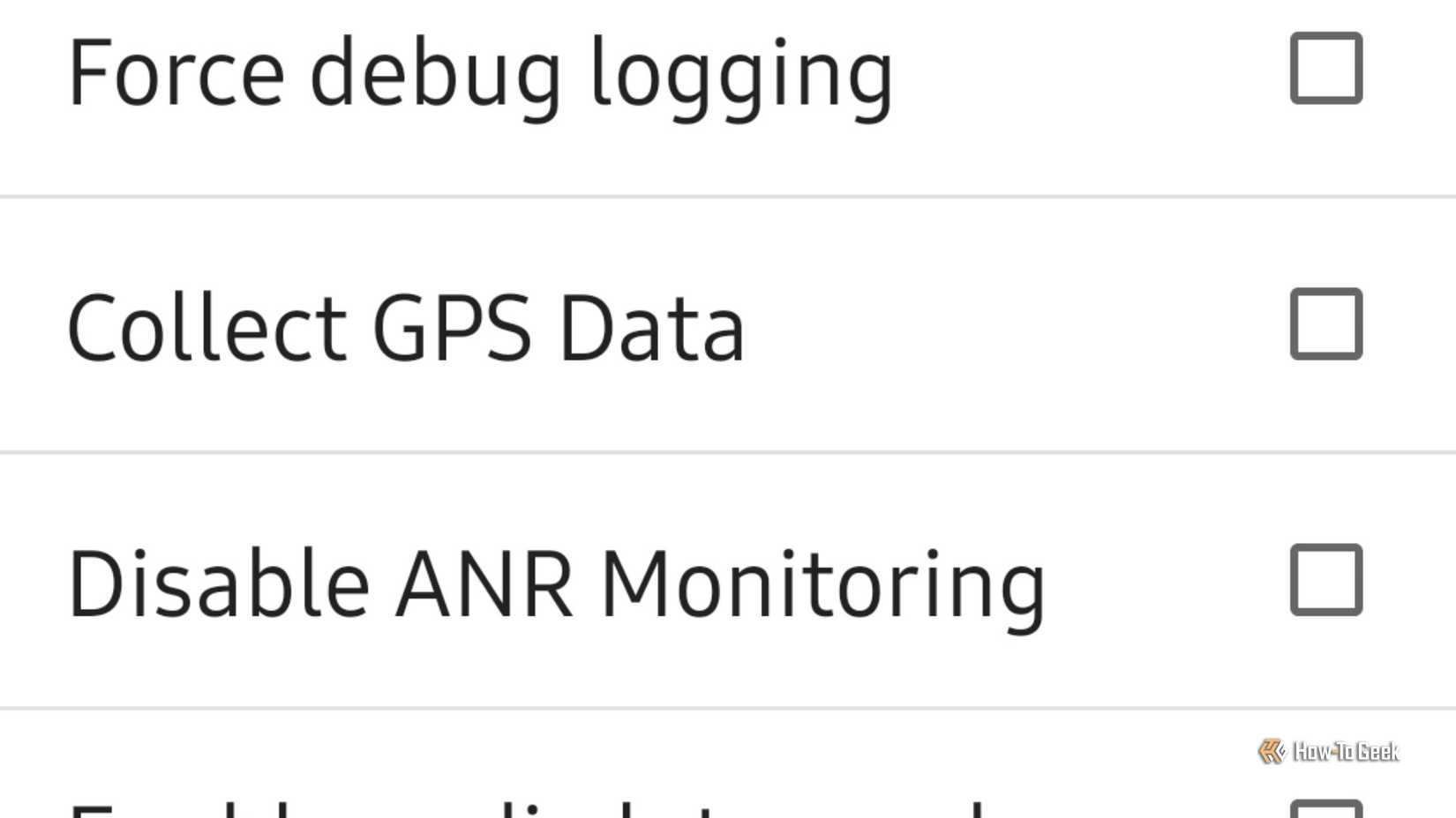 Collect GPS Data in Android Auto's setting checked off