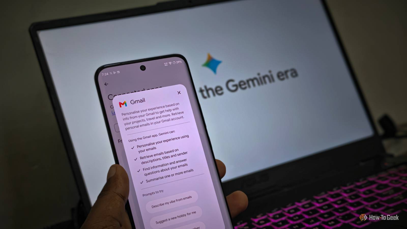 Как запретить Gemini доступ к личной почте Gmail: два скрытых способа интерфейс настроек Gemini с подключенными приложениями