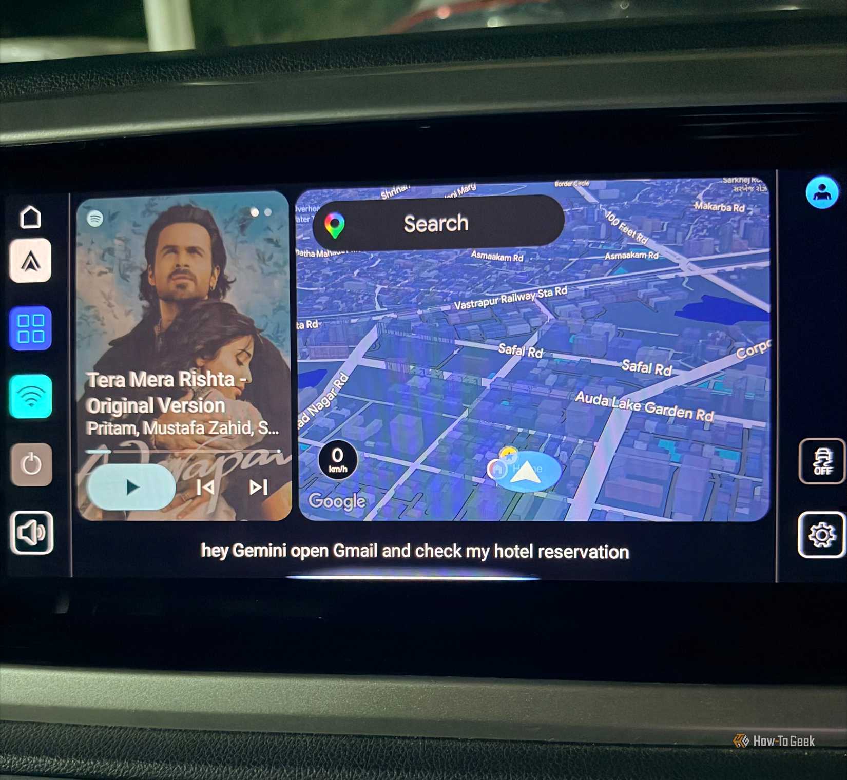 Opening my Gmail in Android Auto