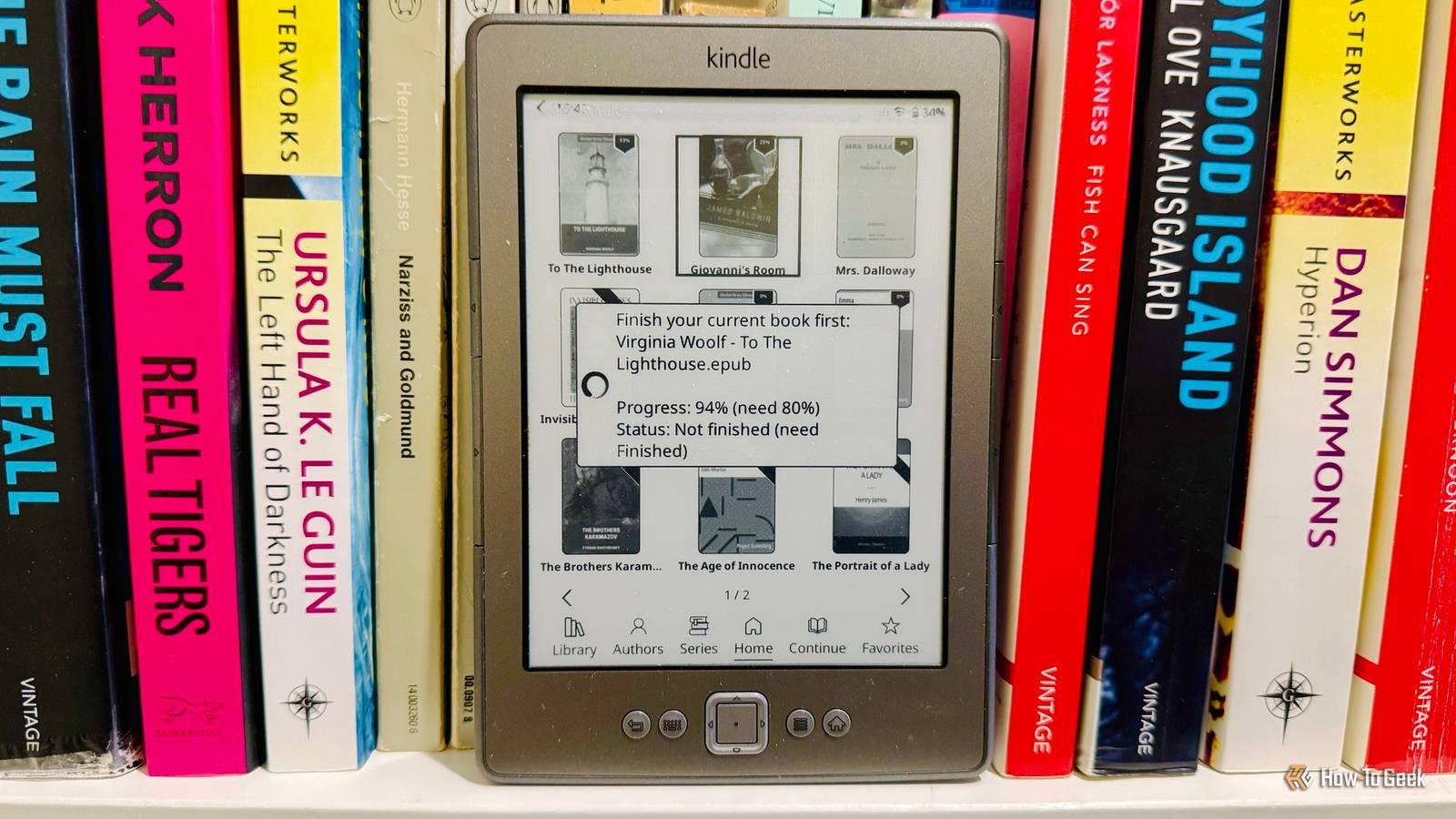 I stopped my Kindle from opening other books until I’ve finished the ...