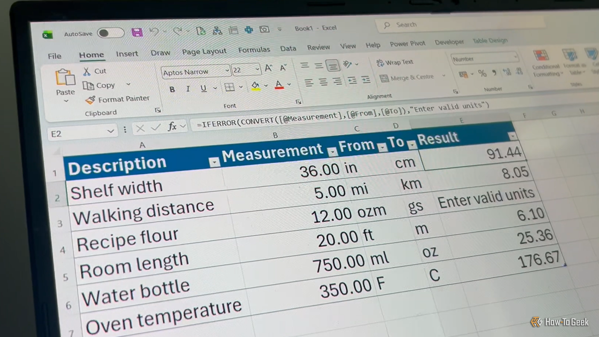 I stopped Googling unit conversions—Excel's CONVERT function does the work for me