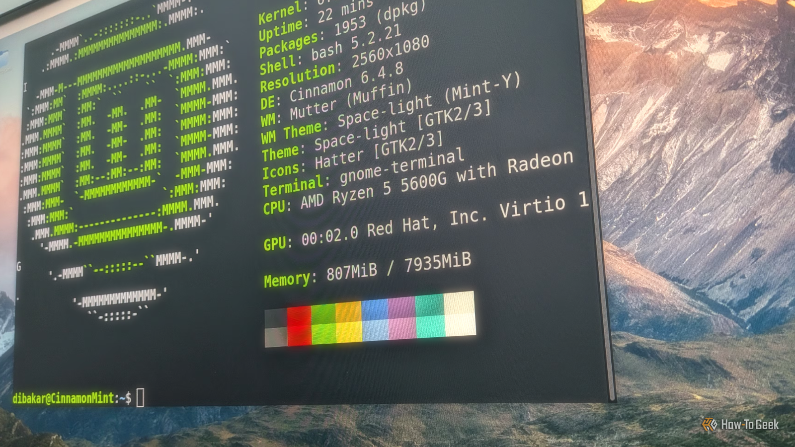 Влияние графического интерфейса Linux Mint на развитие навыков пользователя Рабочий стол Linux Mint с терминалом и окном neofetch