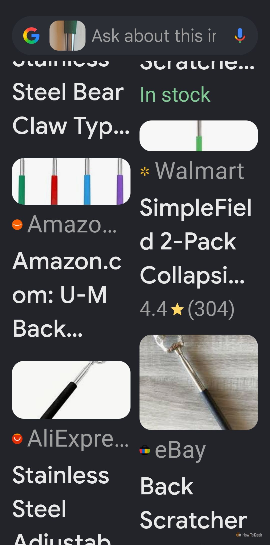 products that match prices using Google Lens