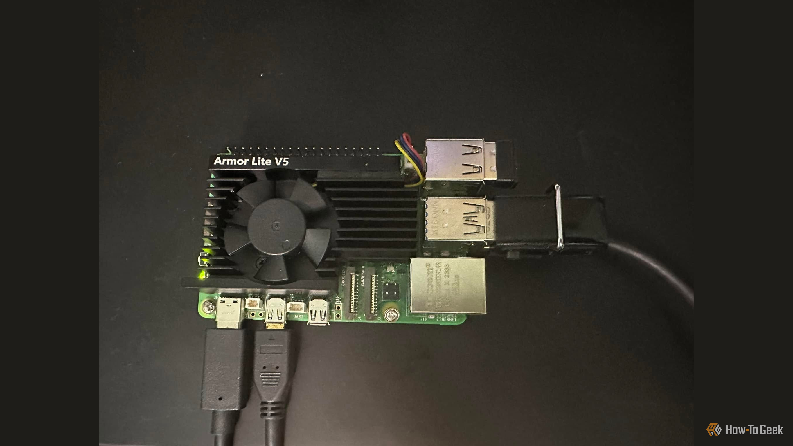 Rapberry Pi 5 with fan