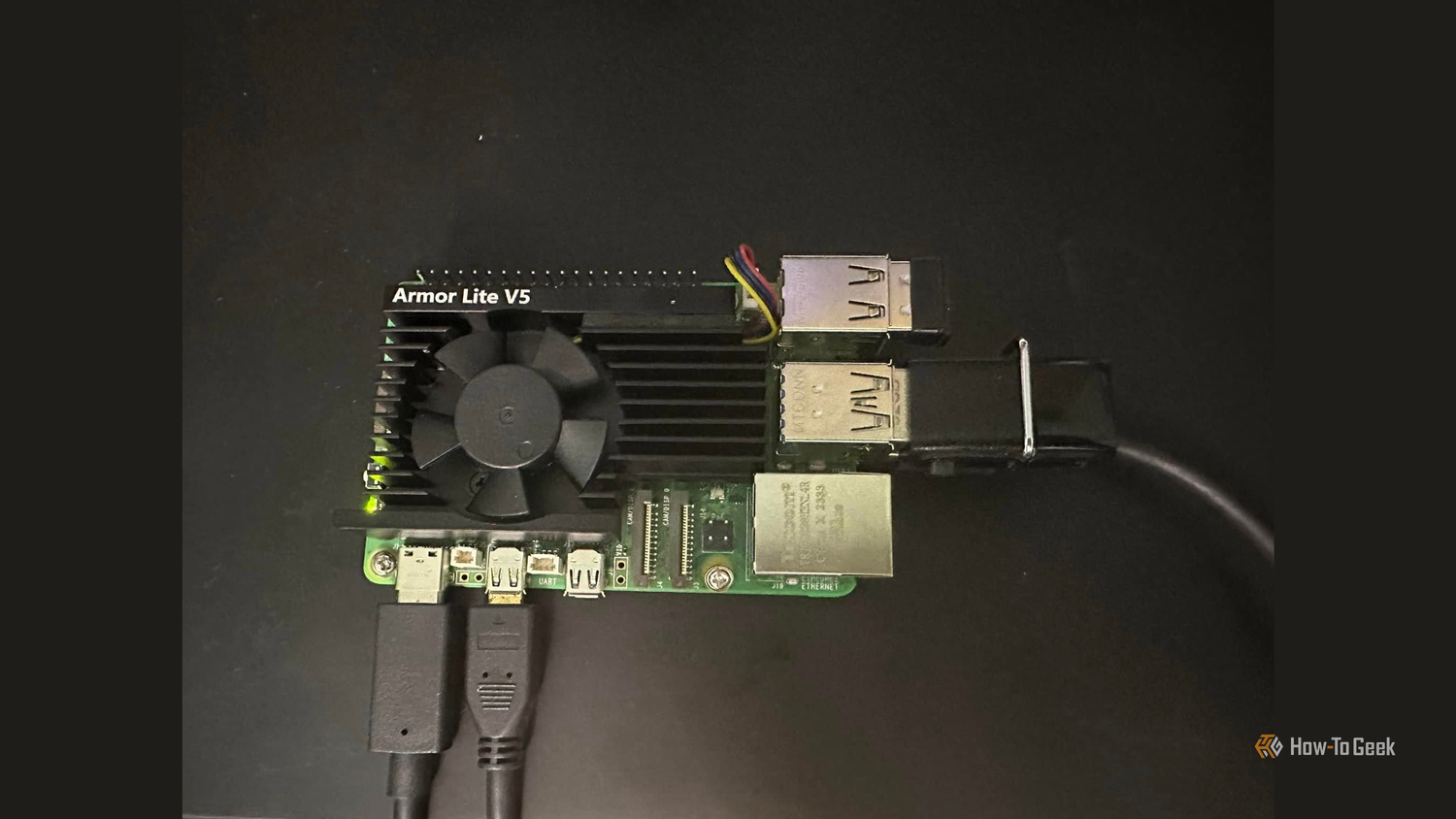 Rapberry Pi 5 with fan