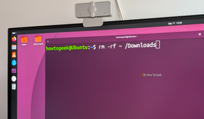 Running the rm rf command on Ubuntu with a accidental space between home directory and downloads directory.