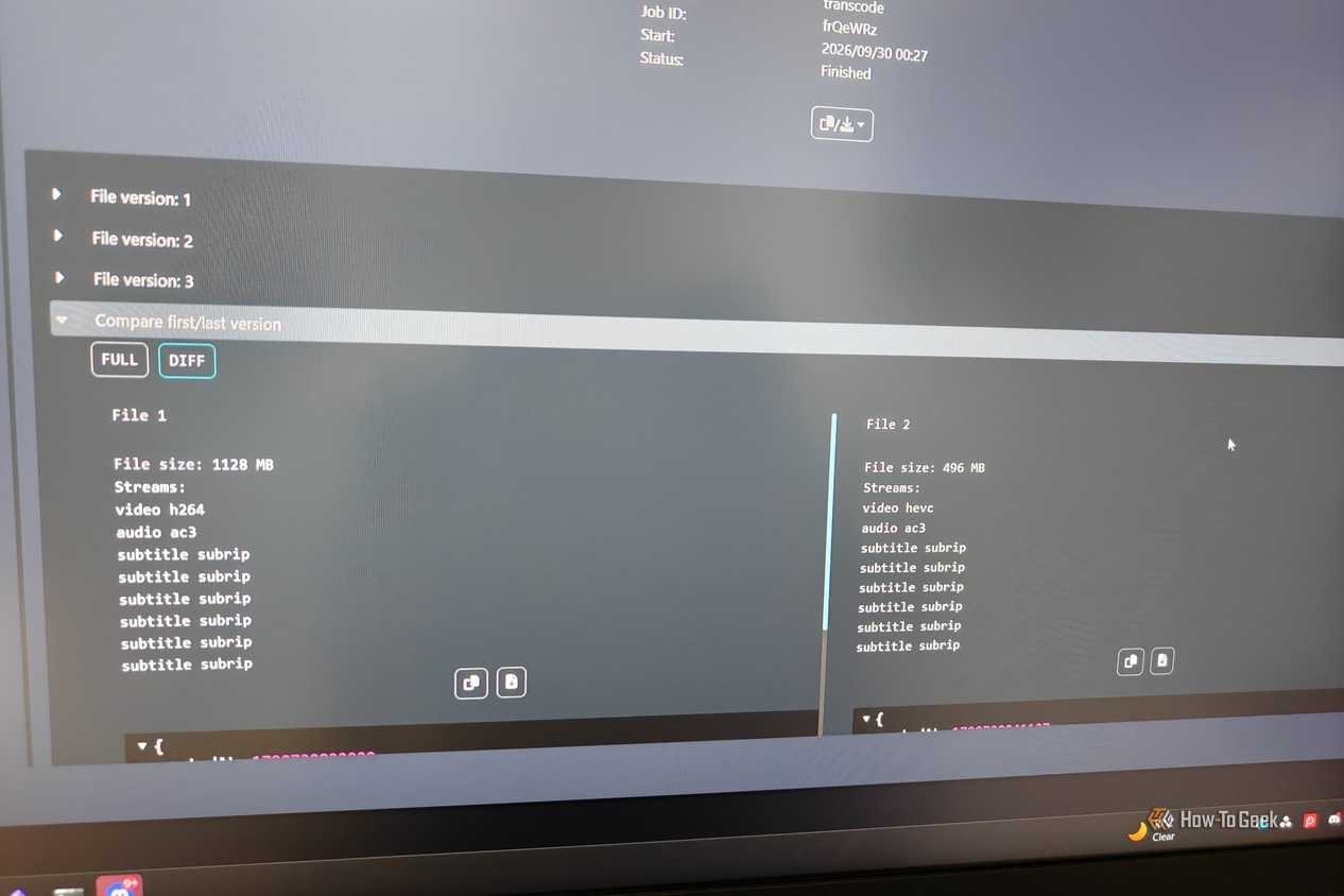 Как освободить терабайт места на сервере Plex с помощью Docker-контейнера Tdarr Завершенный процесс транскодирования в Tdarr с экономией места