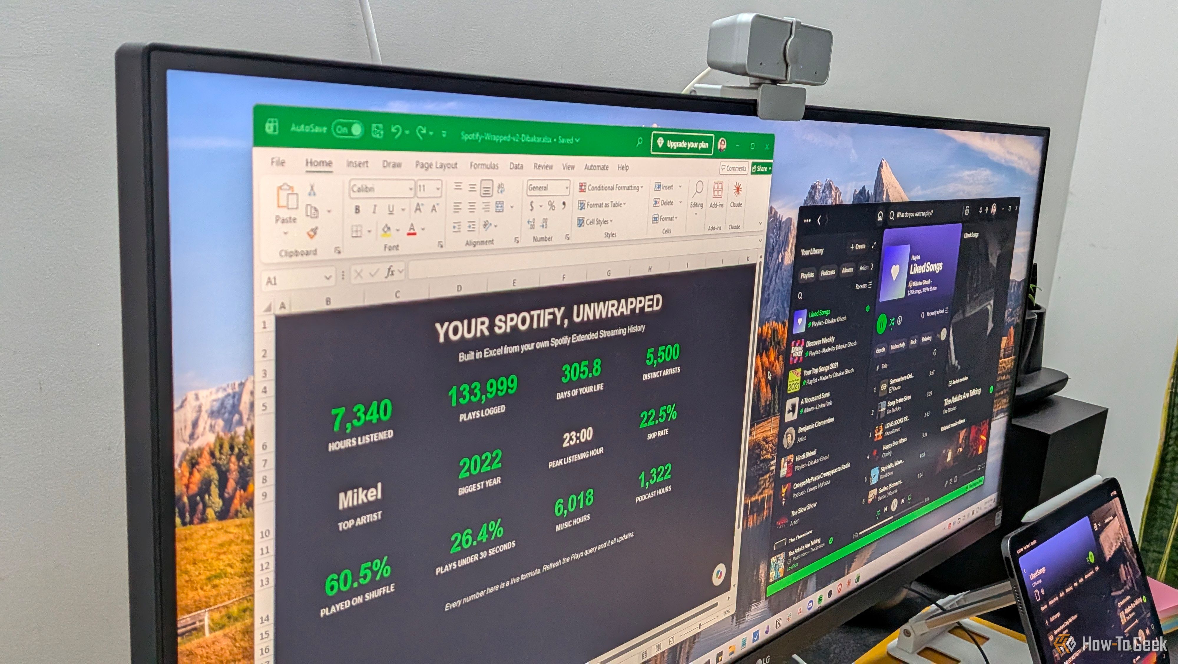 I built a better Spotify Wrapped in Excel—and you can too