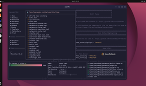 The superfile theme folder listing the 20+ bundled presets with 0x96f.toml previewed.
