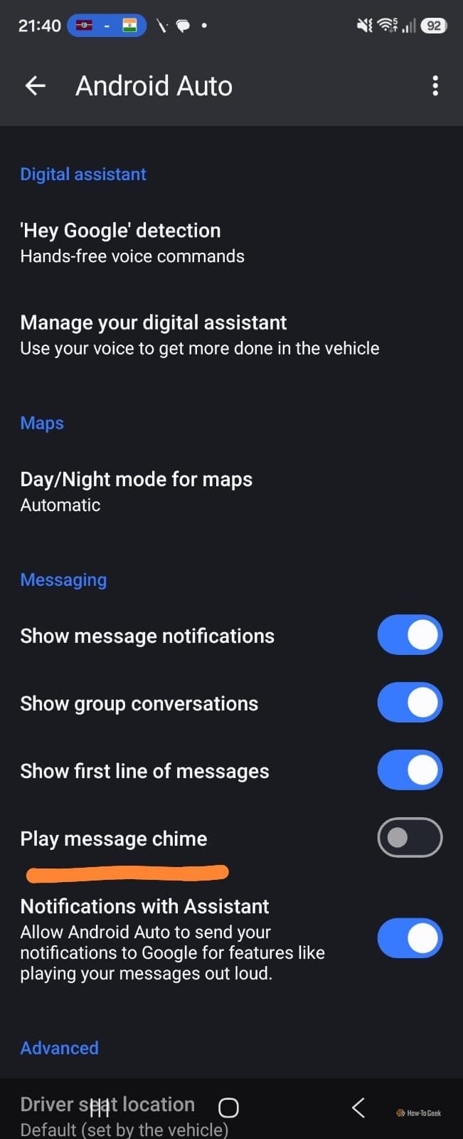 Как отключить прерывание музыки в Android Auto из-за Google Messages — иллюстрация 5 к материалу