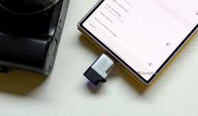 USB drive in a Samsung Galaxy phone 4