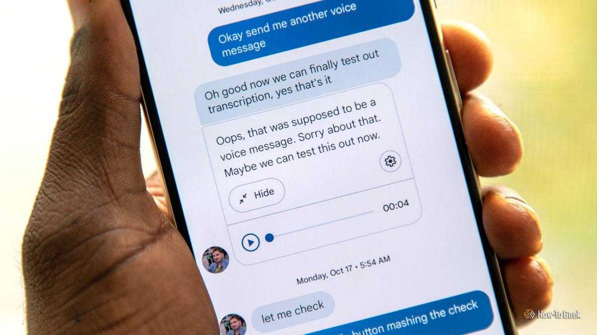 Voice message google messages