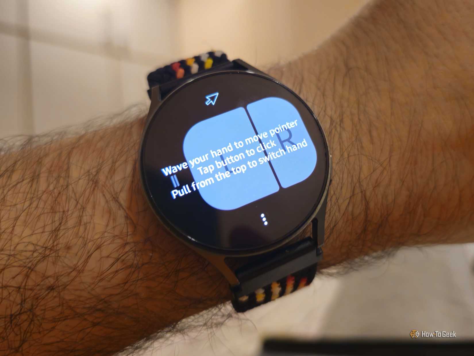 WearMouse app running on Galaxy Watch 7