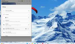Screenshot of Windows 11's Widgets board and its settings.