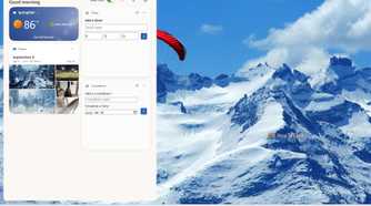 Screenshot of Windows 11's Widgets board.