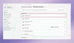 Windows Security Virus and threat protection menu.