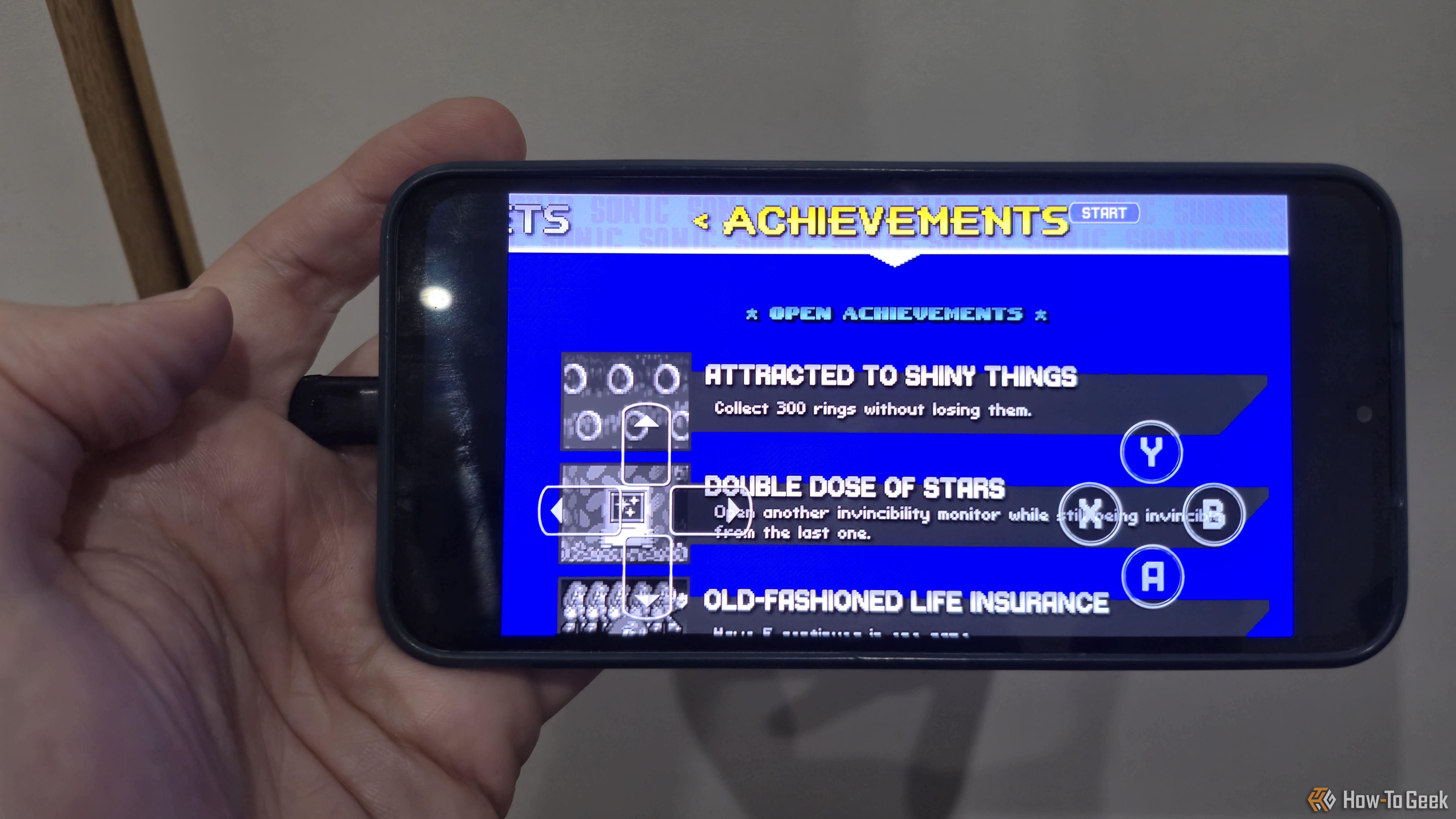 Shot of the achievments screen for Sonic 3 Angel Island Revisited.