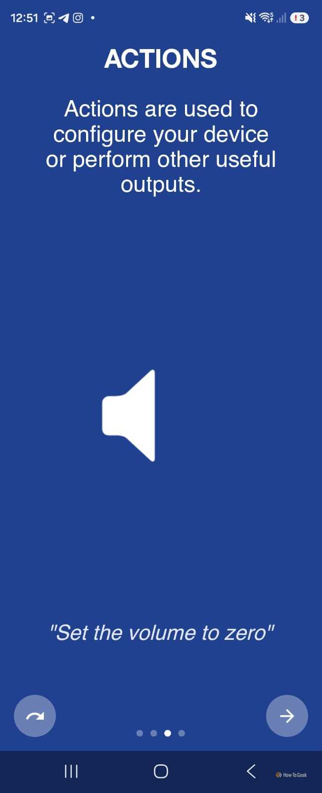 Actions in Macrodroid.