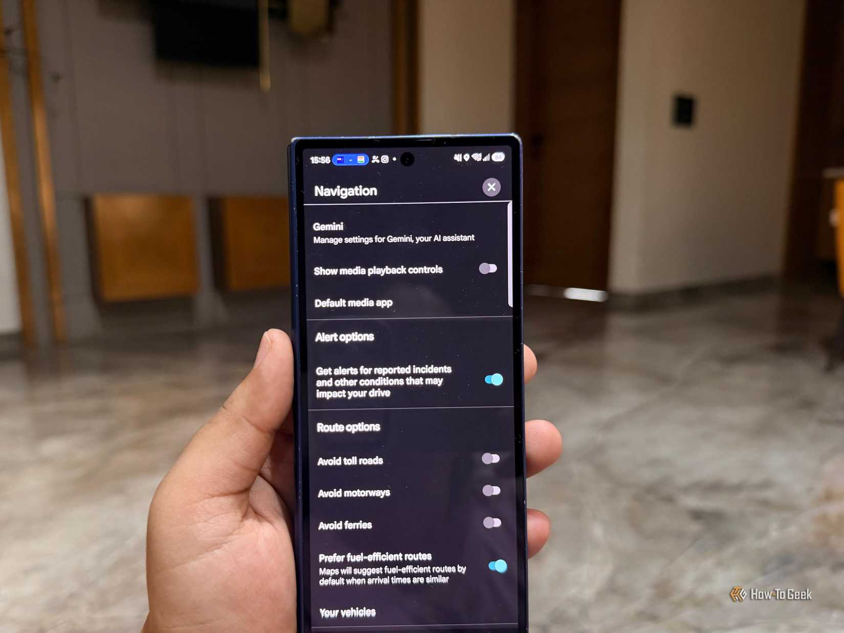 Alerts in Google Maps