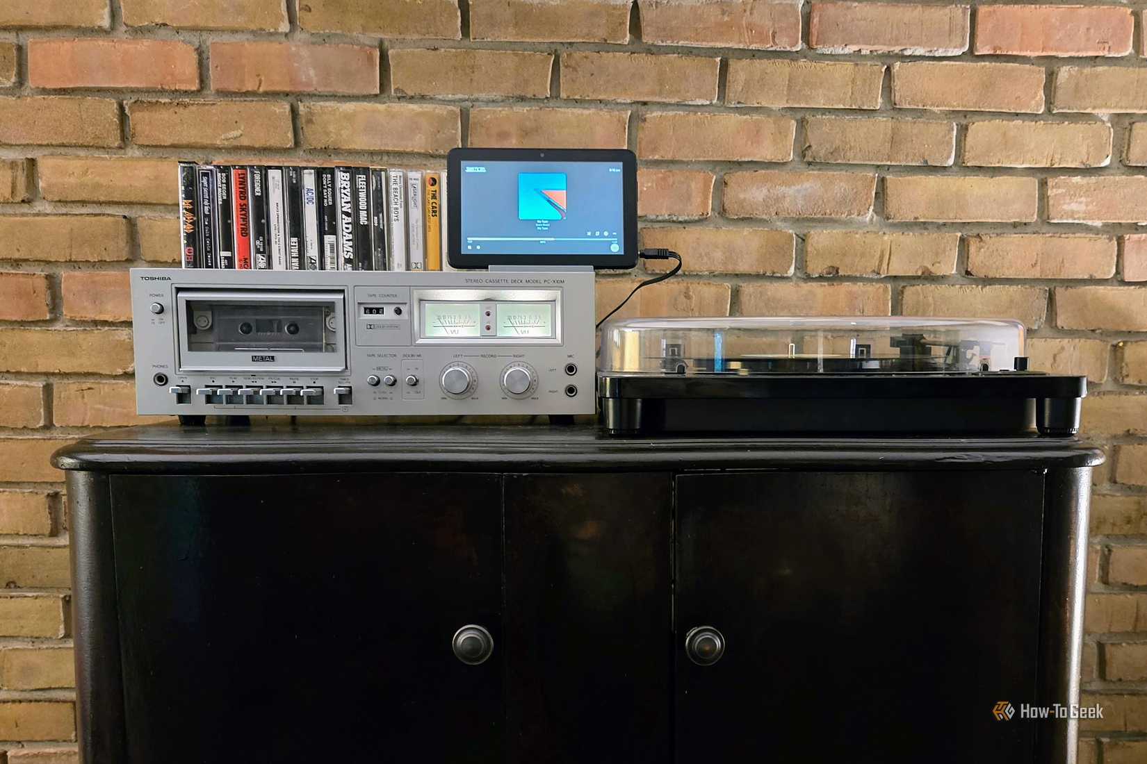 I put an old Fire tablet next to my turntable and it fixed my music ...