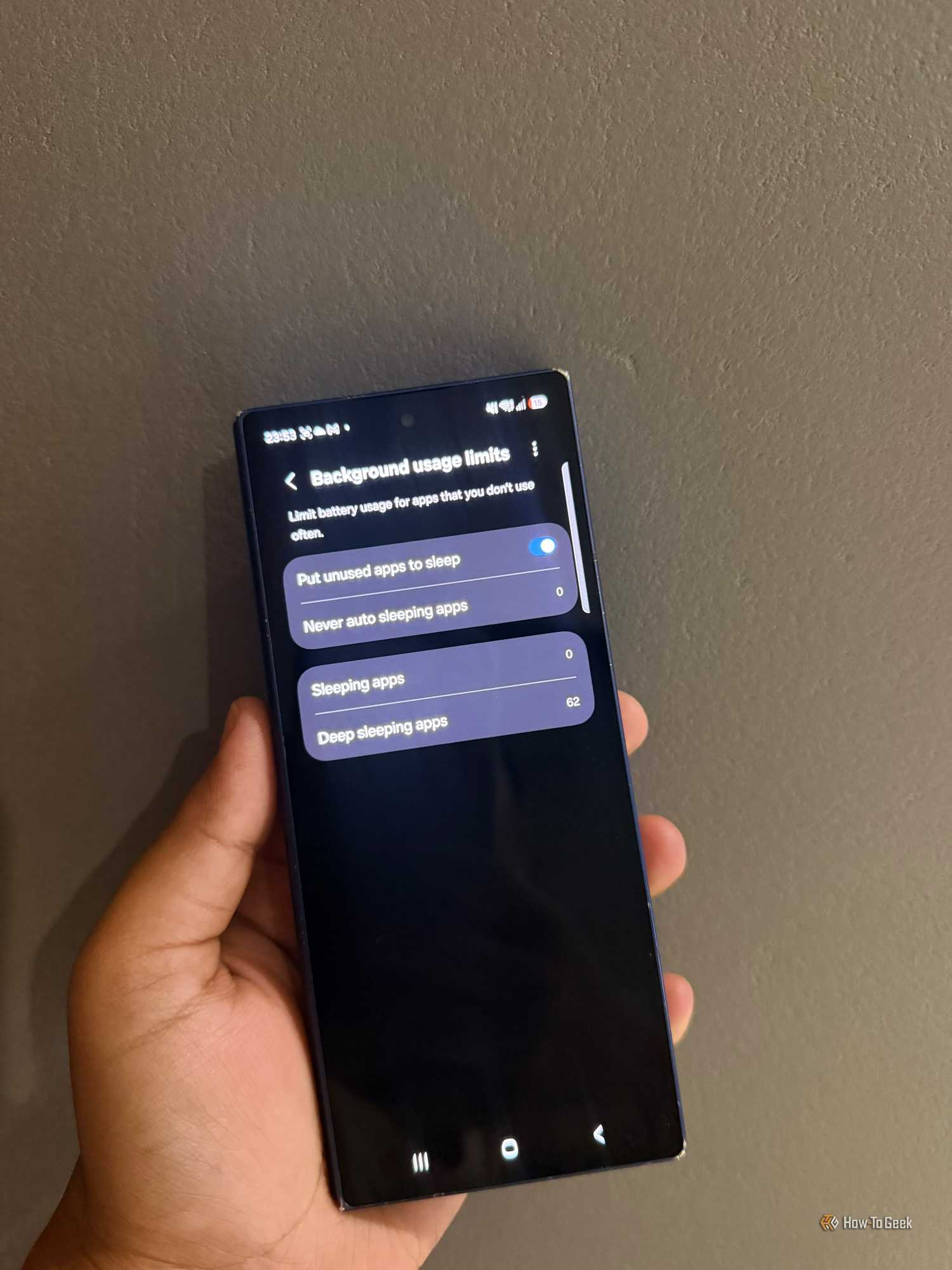 Background usage limit for Waze