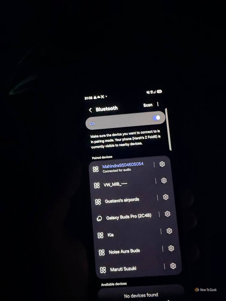 Bluetooth connected to my car.