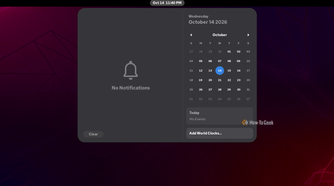 A screenshot of Rocky Linux's notification panel.
