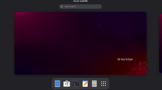A screenshot of Rocky Linux's desktops view.