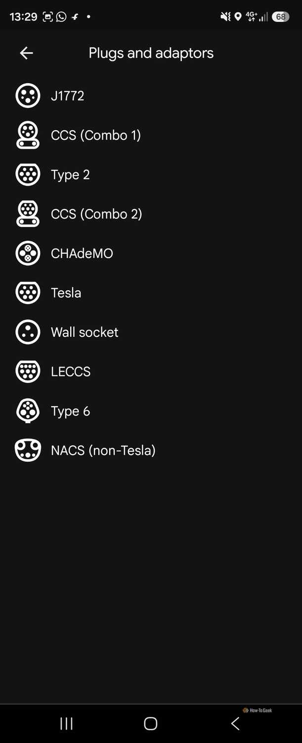 Charger options