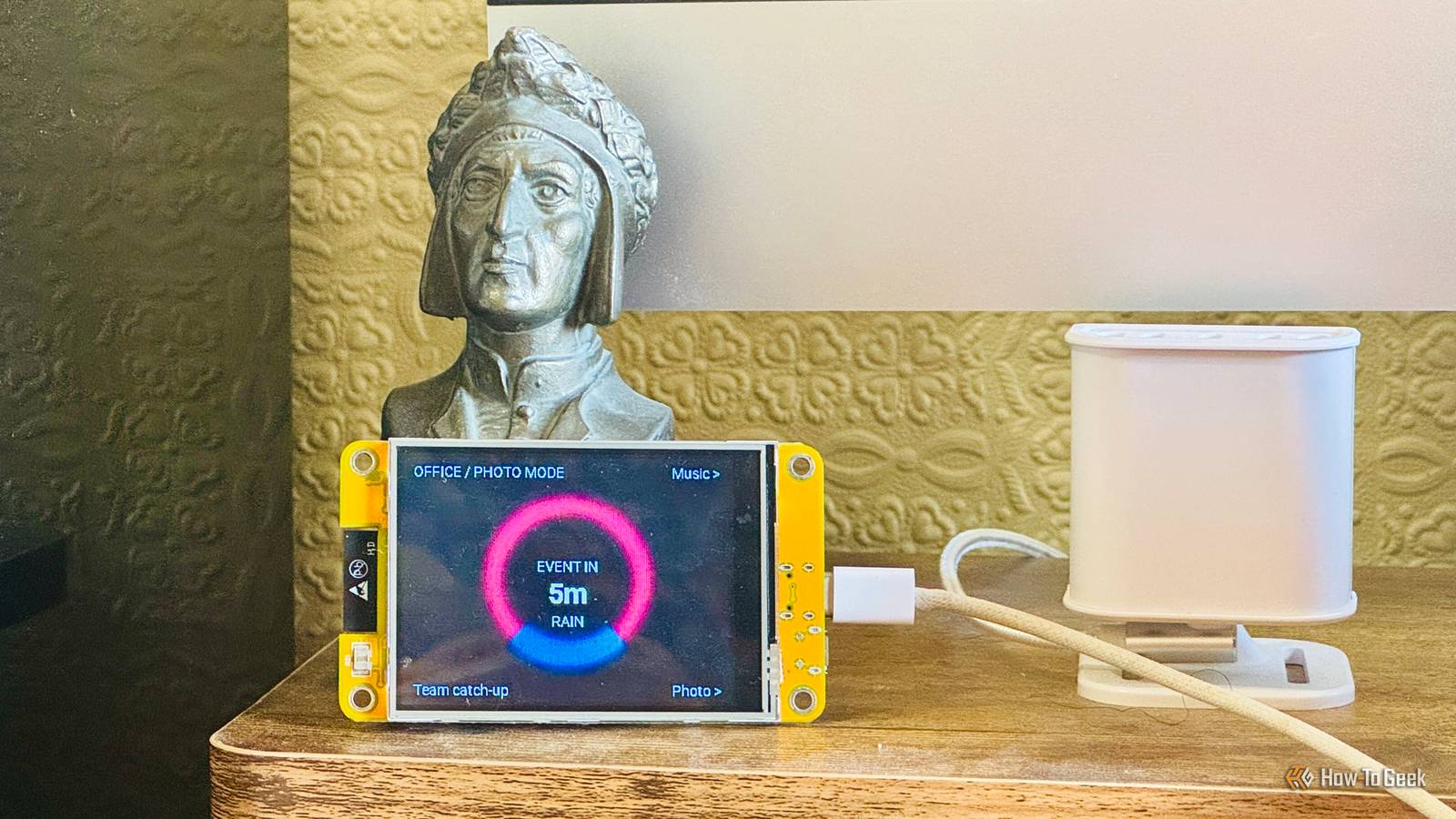 This ESP32 project gave my office a "mood ring" that reacts to calendar events, the weather, and more