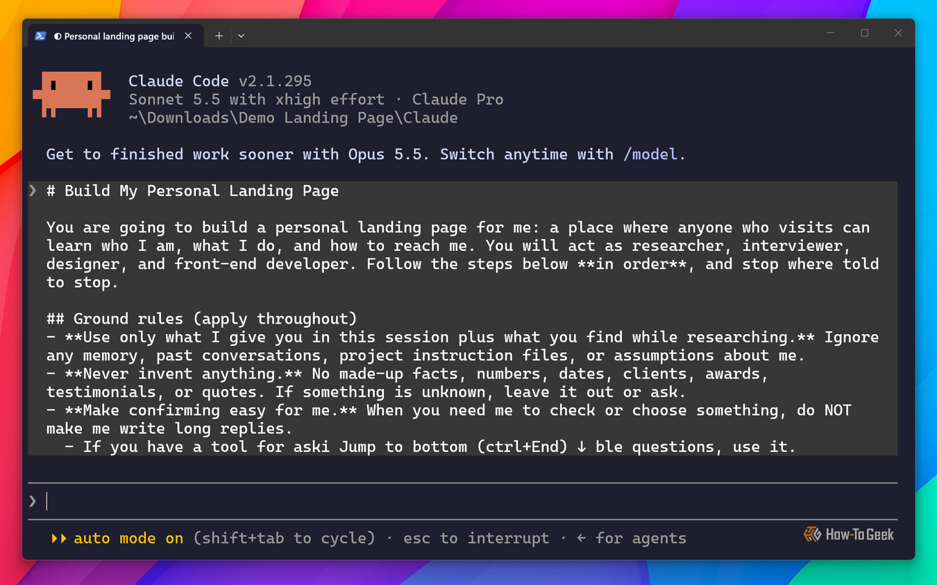 اجرای Claude Code با Sonnet 5.5