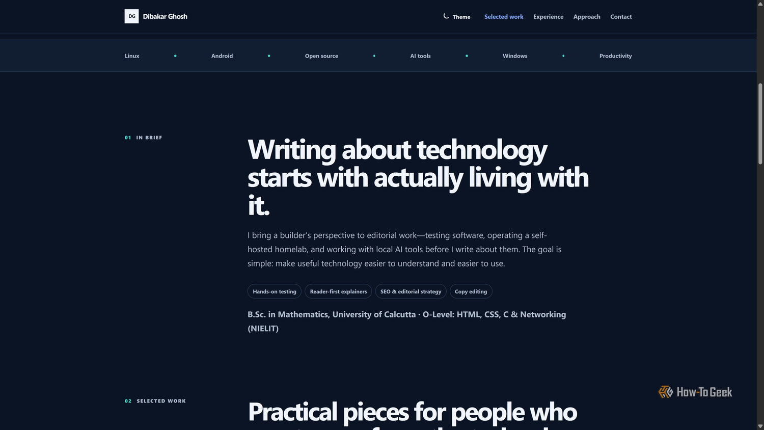 Codex-built portfolio beat ticker and In brief section about writing from hands-on use.