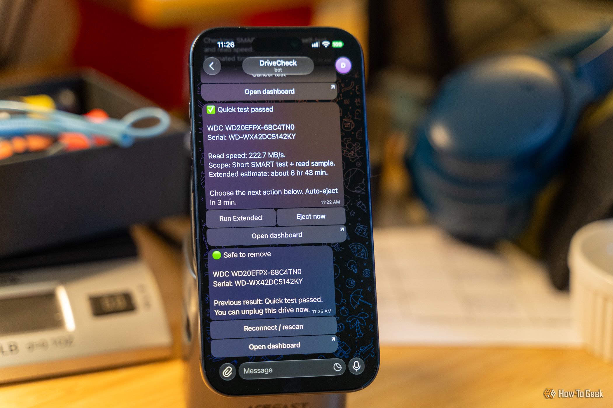 I turned a Raspberry Pi into an automated hard drive testing station that messages my phone