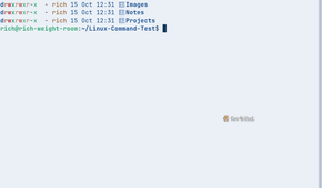 The eza -la --icons command reveals a hidden configuration file named .demo-config alongside the regular directories and their file permissions.